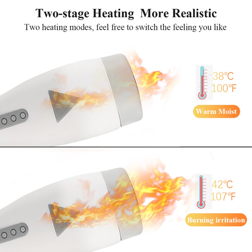 ดูดหี Masturbators ความร้อน Strong ดูดที่มีประสิทธิภาพ Vibrating เพศของเล่นสำหรับชายลึก ThroatPussy ช่องคลอด Masturbation ถ้วย - buysextoyth
