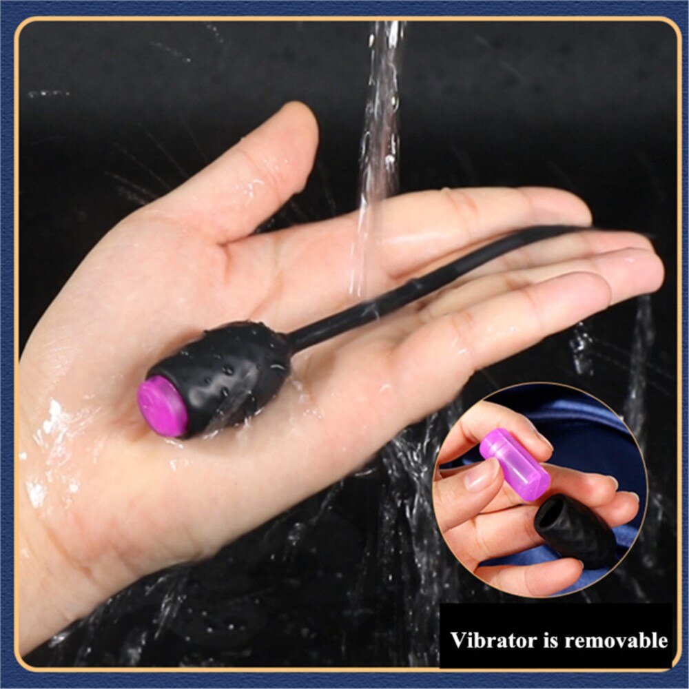 Masturbators ไข่สำหรับชาย Urethral เสียง Vibrators Masturbation ชายเครื่องมือ Catheter Urethra Dilator ม้า Sticks ของเล่น - buysextoyth
