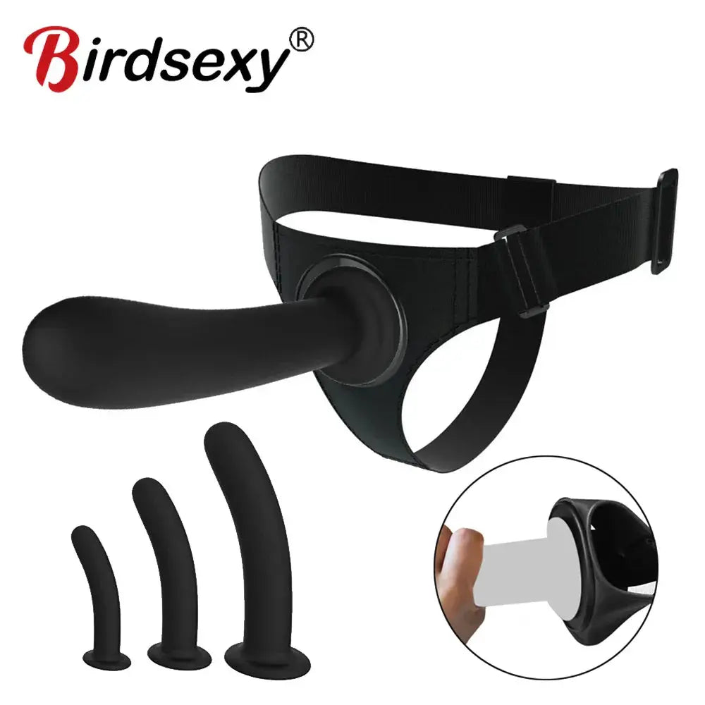 Men Strap On Dildo Panties Wearable Solid Penis Lengthen Sleeve Strapon Dildo Pants Harness Belt for Man Sex Toys For Woman Gay - buysextoyth