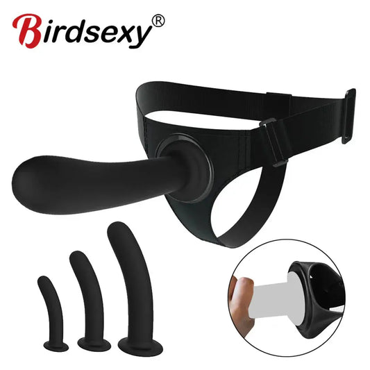 Men Strap On Dildo Panties Wearable Solid Penis Lengthen Sleeve Strapon Dildo Pants Harness Belt for Man Sex Toys For Woman Gay - buysextoyth