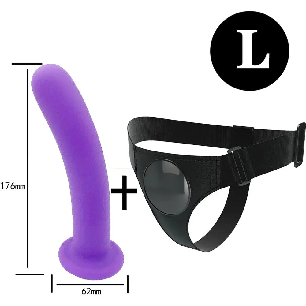 Men Strap On Dildo Panties Wearable Solid Penis Lengthen Sleeve Strapon Dildo Pants Harness Belt for Man Sex Toys For Woman Gay - buysextoyth