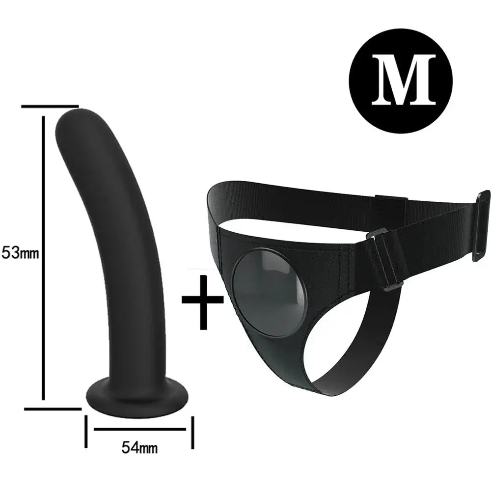 Men Strap On Dildo Panties Wearable Solid Penis Lengthen Sleeve Strapon Dildo Pants Harness Belt for Man Sex Toys For Woman Gay - buysextoyth