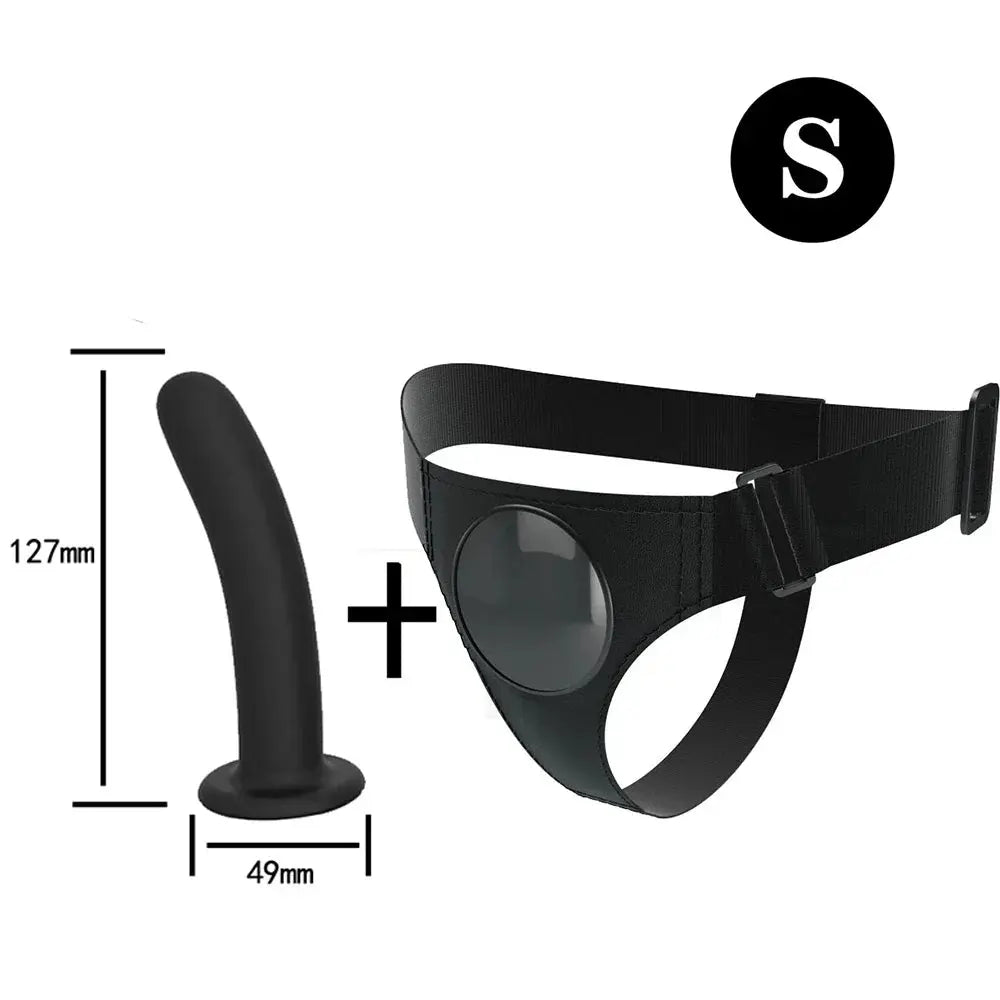 Men Strap On Dildo Panties Wearable Solid Penis Lengthen Sleeve Strapon Dildo Pants Harness Belt for Man Sex Toys For Woman Gay - buysextoyth