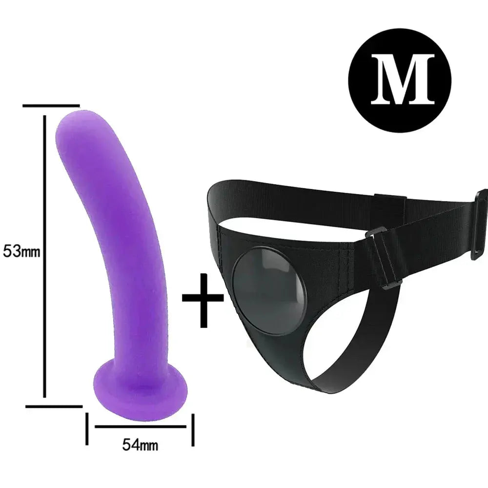 Men Strap On Dildo Panties Wearable Solid Penis Lengthen Sleeve Strapon Dildo Pants Harness Belt for Man Sex Toys For Woman Gay - buysextoyth