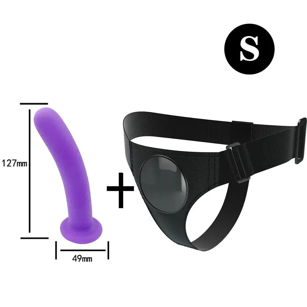 Men Strap On Dildo Panties Wearable Solid Penis Lengthen Sleeve Strapon Dildo Pants Harness Belt for Man Sex Toys For Woman Gay - buysextoyth