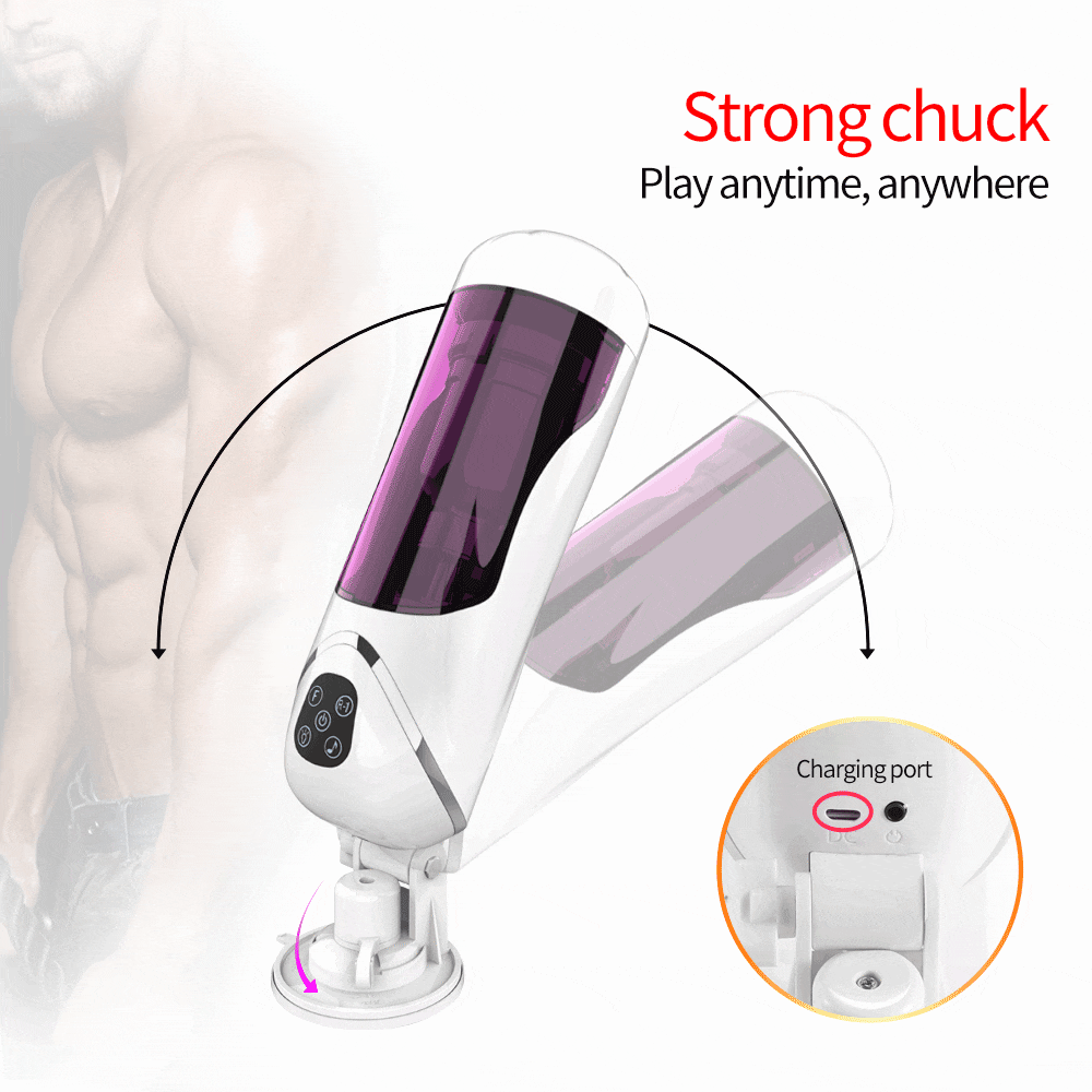 Men Vibrator Masturbator Cup Dick Telescopic Insertion Rotation Penis Sucking 10 Speeds Electric Adult Sex Toy for Man Sex Shops - buysextoyth