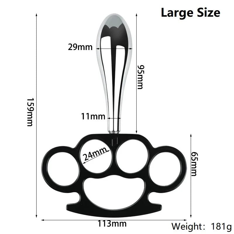 Metal Anal Beads Butt Plug Set Small Large Ass Anal Plug With Pull Hand Ring Dildo Steel Sex Toy Man Woman - buysextoyth