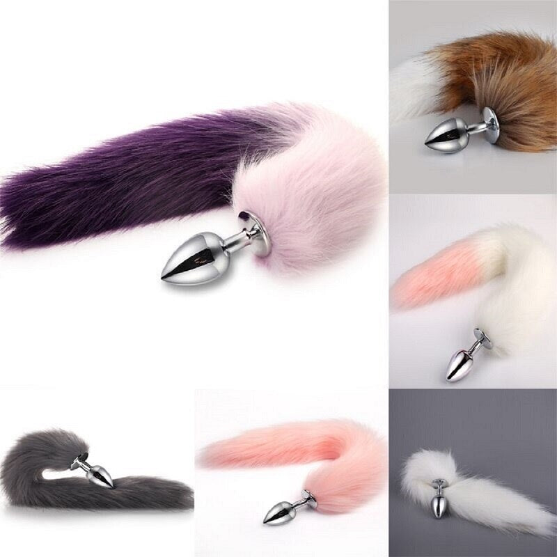 Metal Feather Anal Toys Fox Tail Anal Plug Erotic Anus Toy Butt Plug Sex Toys for Woman and Men Sexy Butt Plug Adult Accessories - buysextoyth