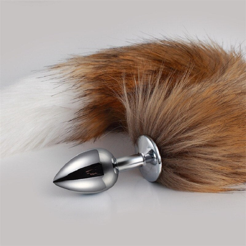Metal Feather Anal Toys Fox Tail Anal Plug Erotic Anus Toy Butt Plug Sex Toys for Woman and Men Sexy Butt Plug Adult Accessories - buysextoyth