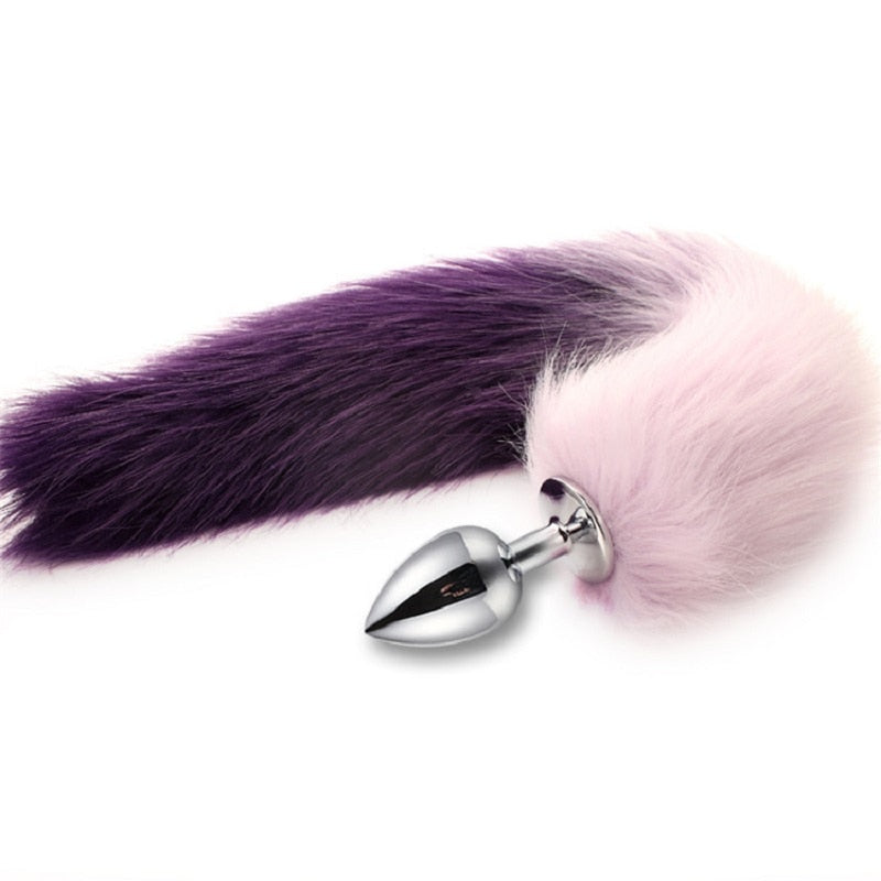 Metal Feather Anal Toys Fox Tail Anal Plug Erotic Anus Toy Butt Plug Sex Toys for Woman and Men Sexy Butt Plug Adult Accessories - buysextoyth