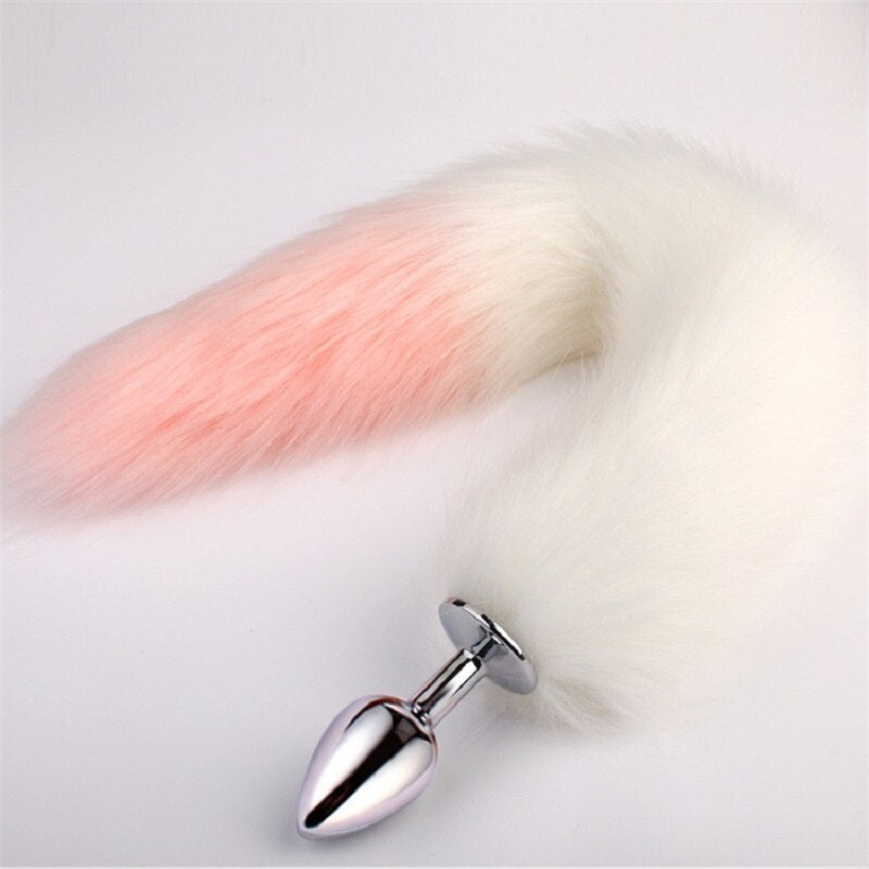 Metal Feather Anal Toys Fox Tail Anal Plug Erotic Anus Toy Butt Plug Sex Toys for Woman and Men Sexy Butt Plug Adult Accessories - buysextoyth