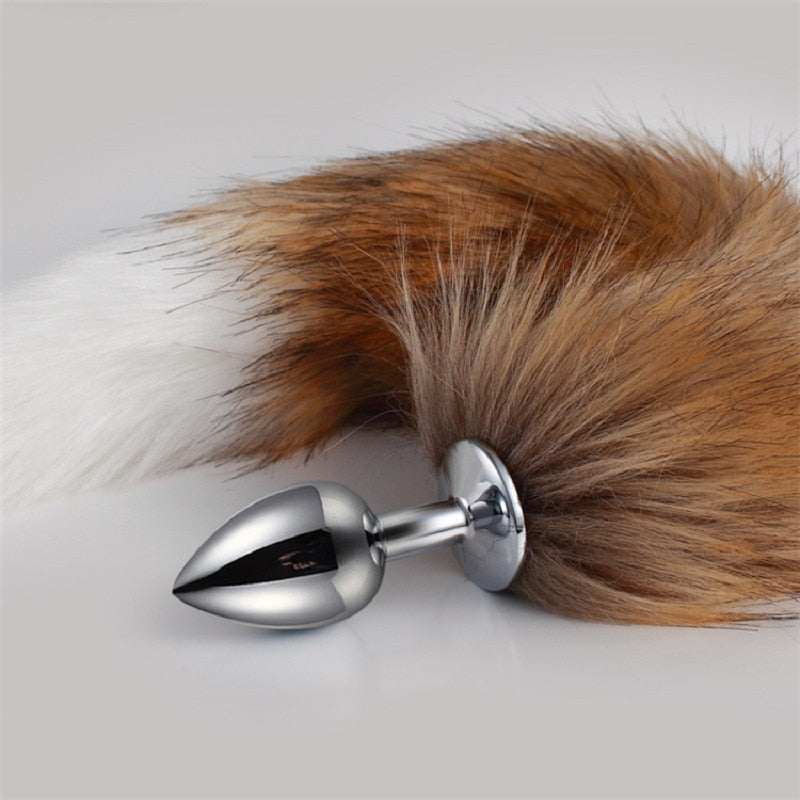 Metal Feather Anal Toys Fox Tail Anal Plug Erotic Anus Toy Butt Plug Sex Toys for Woman and Men Sexy Butt Plug Adult Accessories - buysextoyth