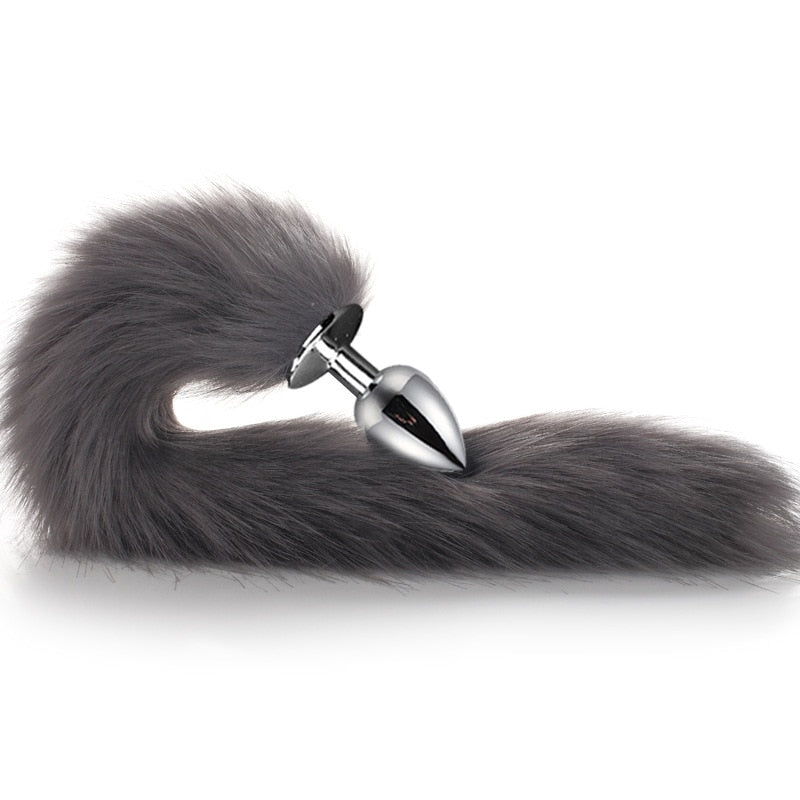 Metal Feather Anal Toys Fox Tail Anal Plug Erotic Anus Toy Butt Plug Sex Toys for Woman and Men Sexy Butt Plug Adult Accessories - buysextoyth