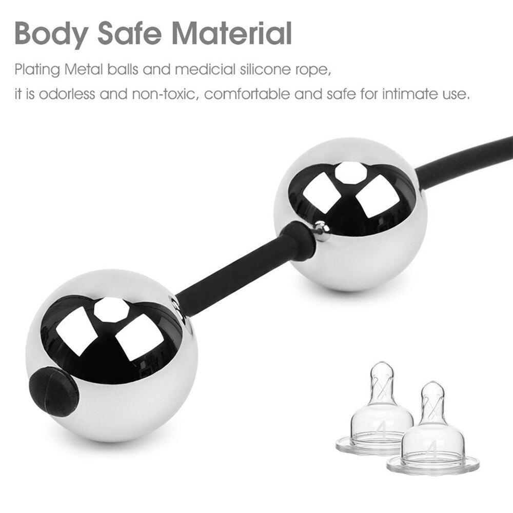 Metal Geisha Balls Vaginal Balls Kegel Ball Ben Wa Ball Anal Beads Vagina Tighten Exercise Anal Plug Sex Toy for Women Sex Shop - buysextoyth