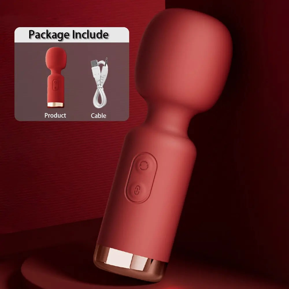Mini AV Vibrator Magic Wand สำหรับผู้หญิงที่มีประสิทธิภาพ Clitoris Stimulator USB ชาร์จได้แบบพกพา Massager หญิงผู้ใหญ่สินค้าเซ็กซ์ทอย - buysextoyth