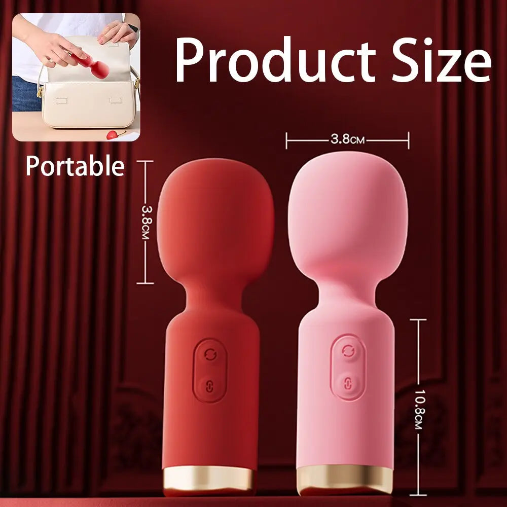 Mini AV Vibrator Magic Wand สำหรับผู้หญิงที่มีประสิทธิภาพ Clitoris Stimulator USB ชาร์จได้แบบพกพา Massager หญิงผู้ใหญ่สินค้าเซ็กซ์ทอย - buysextoyth