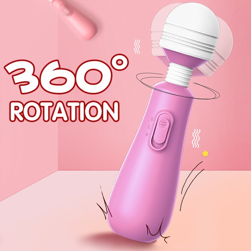 Mini AV Wand Tumbler Vibrator สำหรับหญิงอุปกรณ์เสริมเพศสัมพันธ์ Nipple Clitoral Stimulator สำหรับหญิงผู้ใหญ่ Masturbation เซ็กซ์ทอย - buysextoyth