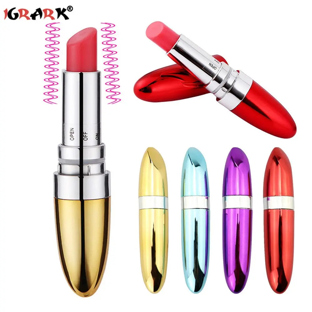 Mini Bullet Vibrator Massager ลิปสติก Dildo Vibrator Clitoris กระตุ้นเร้าอารมณ์ Masturbator ผลิตภัณฑ์สำหรับเพศ Sex Toys สำหรับผู้หญิง - buysextoyth