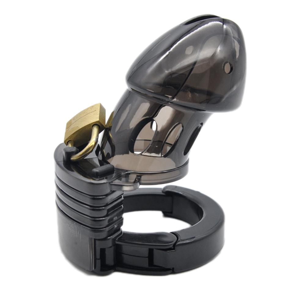 Mini Male Chastity Cock Cage Penis Belt Lock with Four Rings Gay G-spot Stimulator Adults Sex Toys for Man - buysextoyth