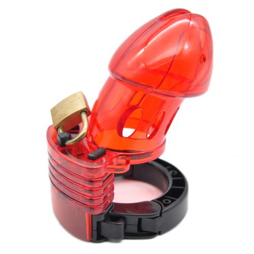 Mini Male Chastity Cock Cage Penis Belt Lock with Four Rings Gay G-spot Stimulator Adults Sex Toys for Man - buysextoyth