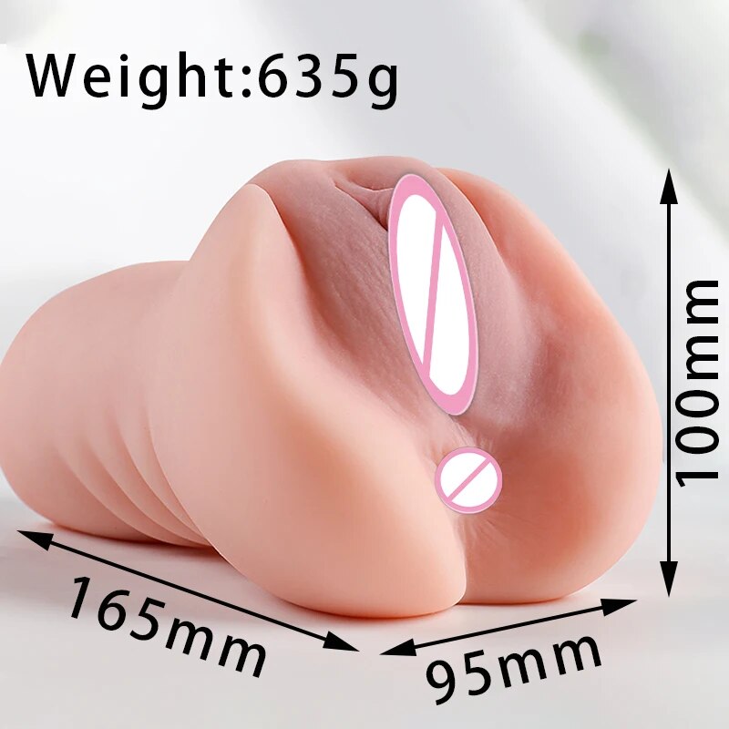 Mini ครึ่งตุ๊กตายางจริงหีความรู้สึกตูดชาย Masturbation ถ้วย Anus Dual Channel สมจริงหีเซ็กซ์ทอย - buysextoyth