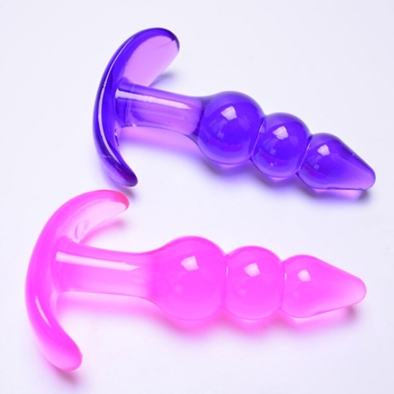 Mini Silicone Anal Plug Beads Jelly Toys Skin Feeling Dildo Adult Sex Toys for Men Butt Plug Sex Products Sex Toys for Women - buysextoyth