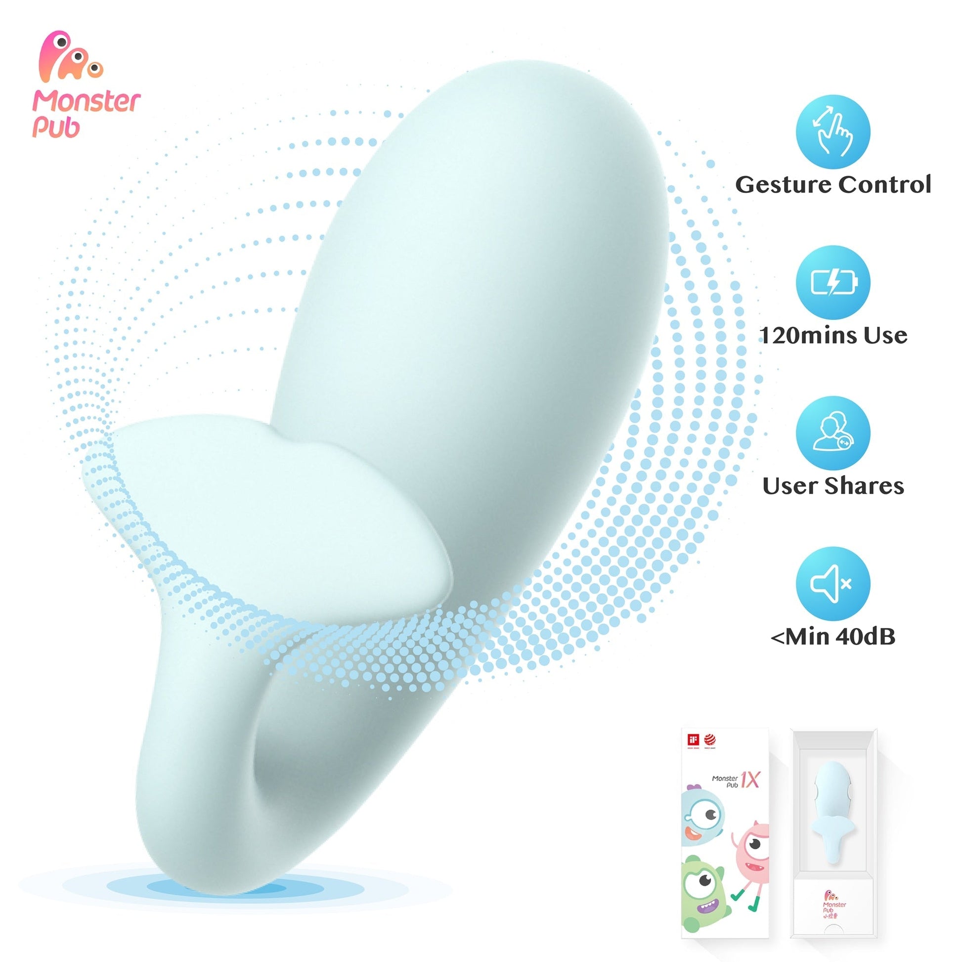 Monster Pub 1X Bluetooth Remote Vibrators Rechargeable Clitoral &amp; G-Spot Sex Toys for Adults 18 Women Masturbator Product - buysextoyth