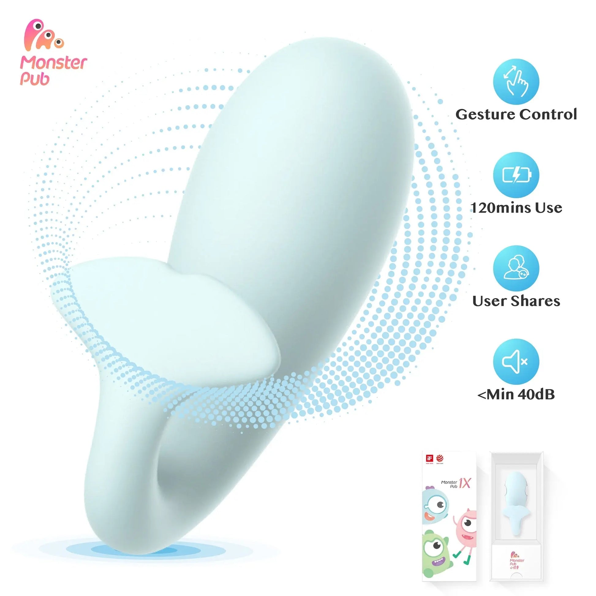 Monster Pub 1X Bluetooth Remote Vibrators Rechargeable Clitoral &amp; G-Spot Sex Toys for Adults 18 Women Masturbator Product 33sextoys