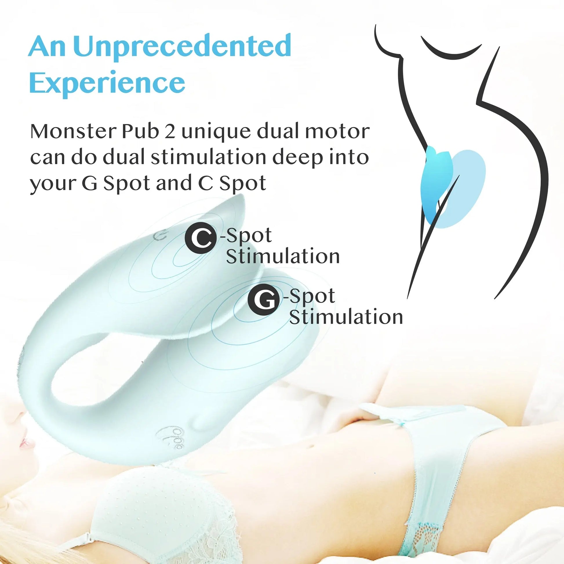 Monster Pub G-Spot Dual Motor Rechargeable Clitoral Vibrator Bluetooth Wireless APP Remote Control Vibrators for Women Sex Toy - buysextoyth