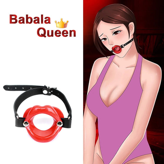 Mouth Gag for Oral Sex Toys Silicone Lips Open Expander BDSM Slave Fetish Bdsm Bondage Restraints Erotic Plug Women Couples Shop - buysextoyth