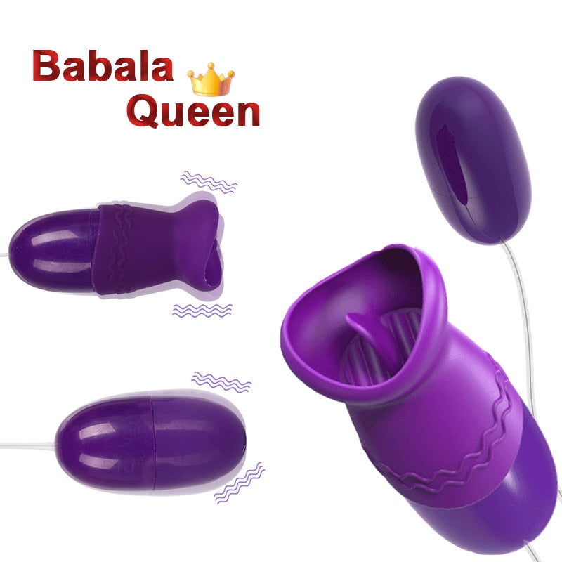 Multi-speed Tongue Oral Licking Vibrator USB Vibrating Egg G-spot Vagina Massage Clitoris Stimulator Sex Toys for Women Sex Shop - buysextoyth