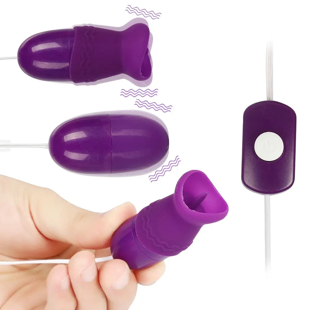 Multi-speed Tongue Oral Licking Vibrator USB Vibrating Egg G-spot Vagina Massage Clitoris Stimulator Sex Toys for Women Sex Shop - buysextoyth