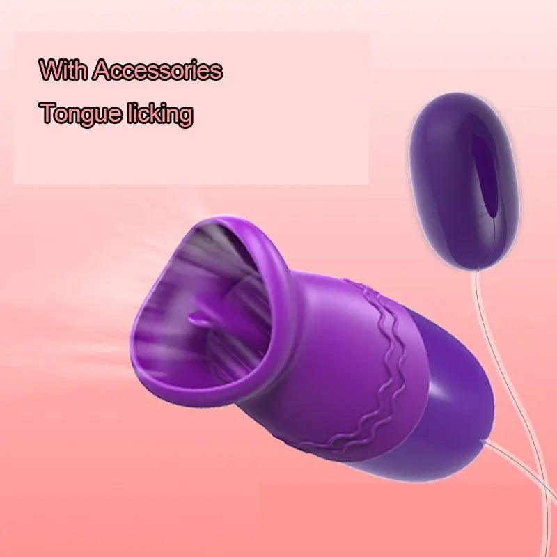 Multi-speed Tongue Oral Licking Vibrator USB Vibrating Egg G-spot Vagina Massage Clitoris Stimulator Sex Toys for Women Sex Shop - buysextoyth