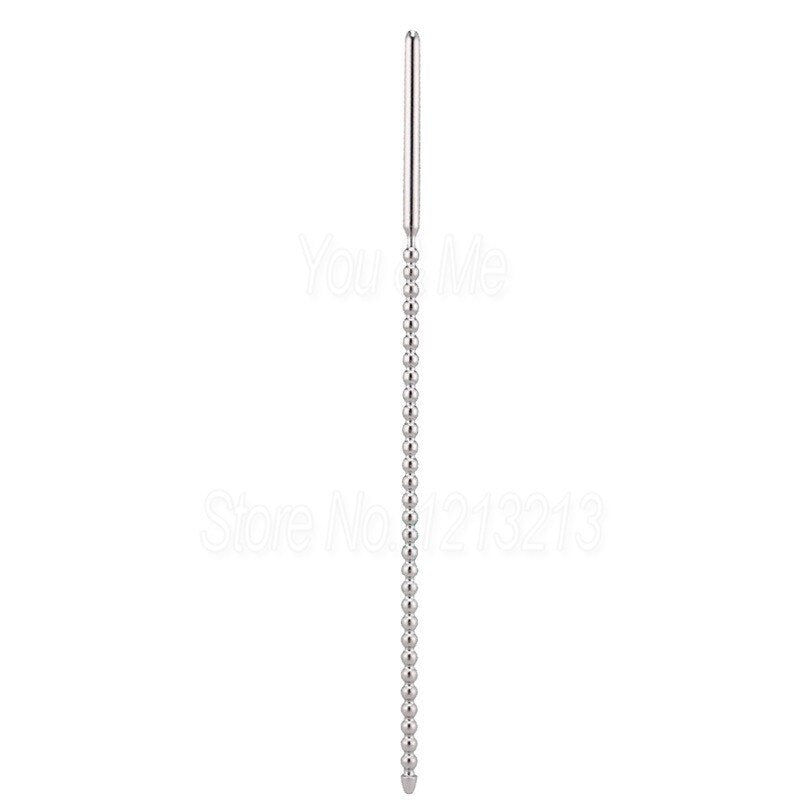 NEW Beaded Urethral Dilator Penis Plug Insert Sounding Rods Stainless Steel Stretching Catheters Male Chastity Sex Toys for Men - buysextoyth
