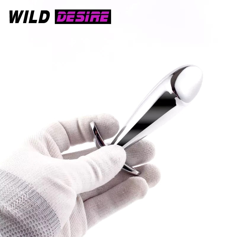 NEW Small Metal Butt Plug Dildo for Beginner Women Men Intimate Goods Strapon Anal Toys Sex Accessories Anal Beads Training 18+ - buysextoyth