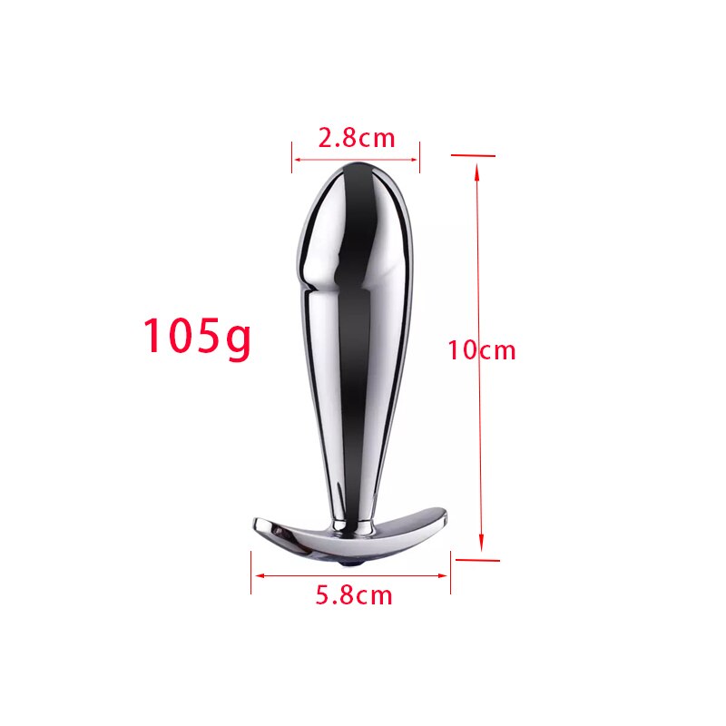 NEW Small Metal Butt Plug Dildo for Beginner Women Men Intimate Goods Strapon Anal Toys Sex Accessories Anal Beads Training 18+ - buysextoyth