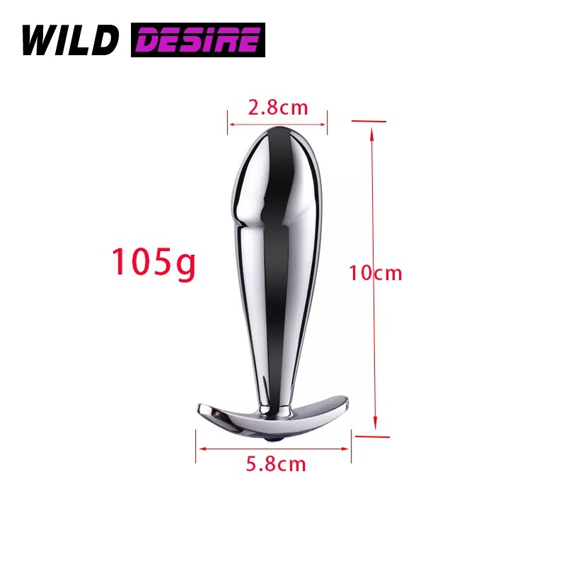 NEW Small Metal Butt Plug Dildo for Beginner Women Men Intimate Goods Strapon Anal Toys Sex Accessories Anal Beads Training 18+ - buysextoyth
