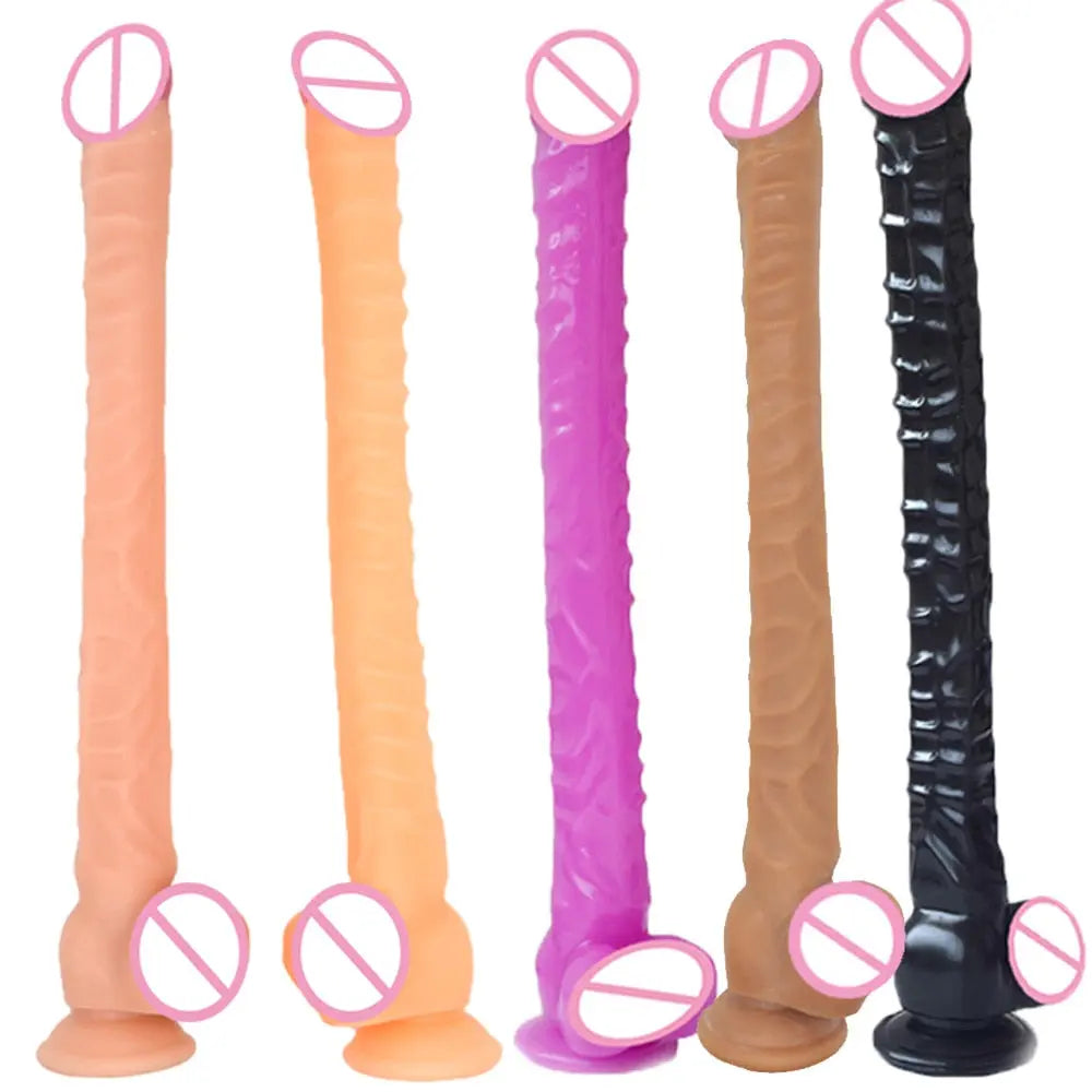 NNSX Super Long Sex Products Dildo Flexible Masturbation G Spot Stimulation 41CM Ass Plug Adult Toy for Woman Big Booty Sex Toy - buysextoyth