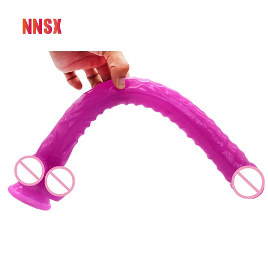 NNSX Super Long Sex Products Dildo Flexible Masturbation G Spot Stimulation 41CM Ass Plug Adult Toy for Woman Big Booty Sex Toy - buysextoyth