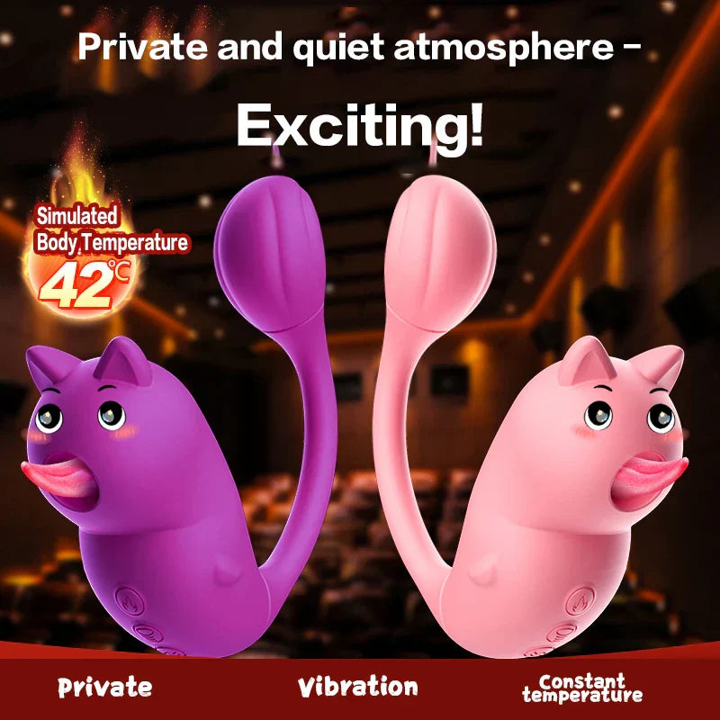 Naughty Bear Av Massage Vibrator Electric Tongue Gun Machine Female Masturbation Device Sex Toys Sex Toys - buysextoyth