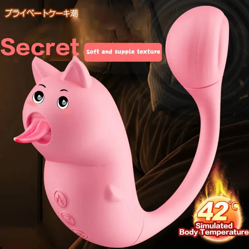 Naughty Bear Av Massage Vibrator Electric Tongue Gun Machine Female Masturbation Device Sex Toys Sex Toys - buysextoyth