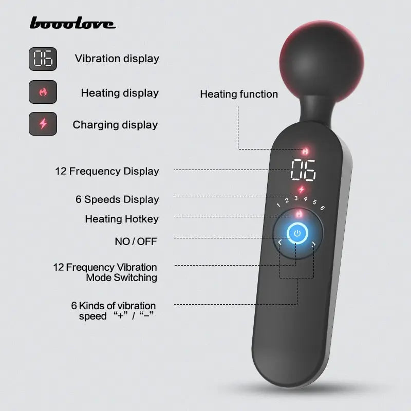 New AV Vibrator Wireless USB Rechargeable Massager Goods Dildos Magic Wand for Women Clitoris Stimulator Sex Toys for Adults 18 - buysextoyth