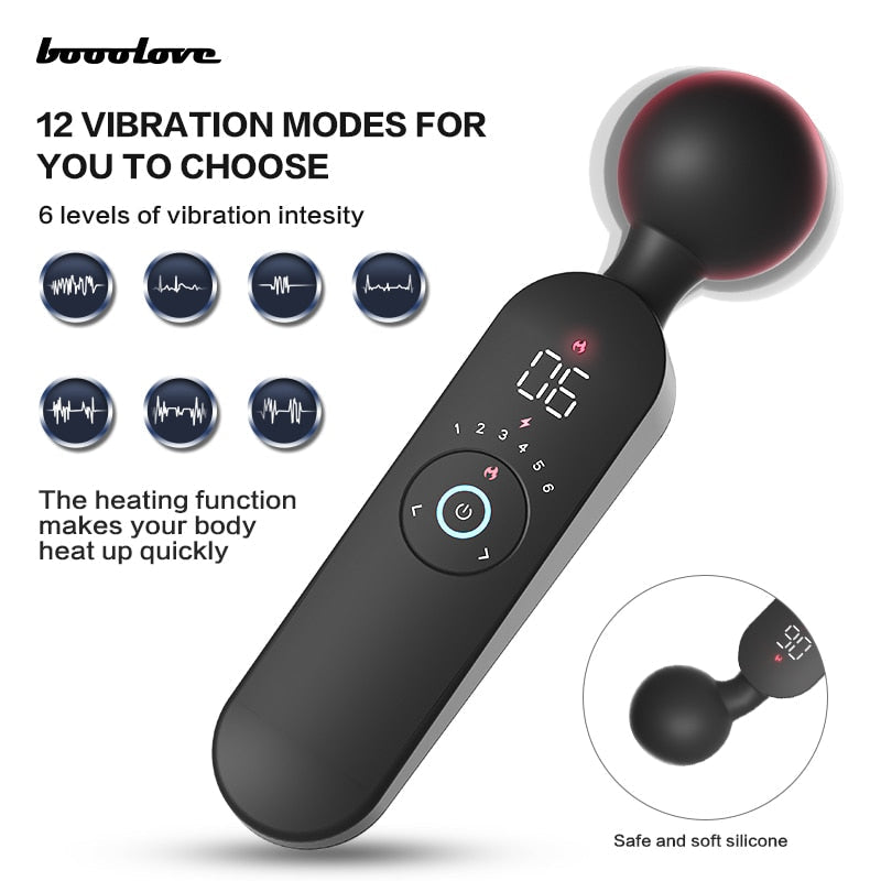 New AV Vibrator Wireless USB Rechargeable Massager Goods Dildos Magic Wand for Women Clitoris Stimulator Sex Toys for Adults 18 - buysextoyth