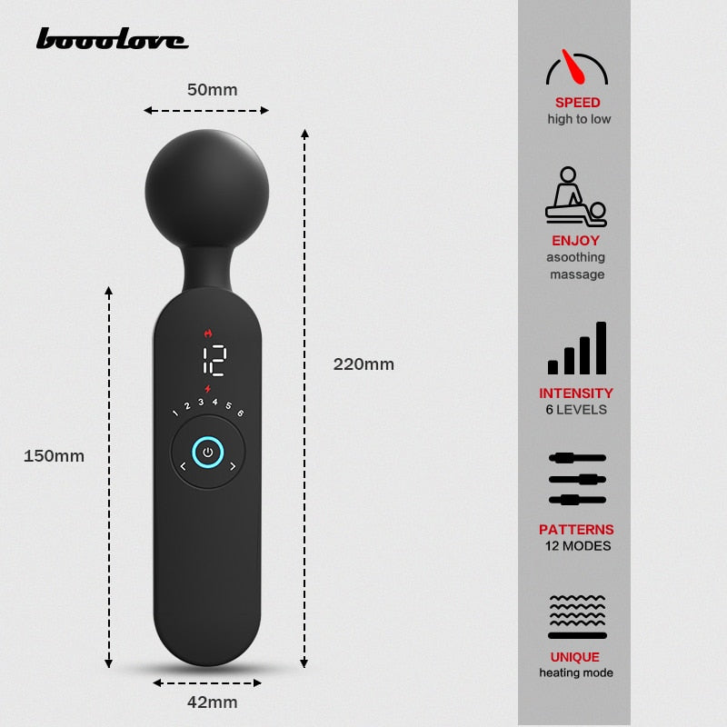 New AV Vibrator Wireless USB Rechargeable Massager Goods Dildos Magic Wand for Women Clitoris Stimulator Sex Toys for Adults 18 - buysextoyth