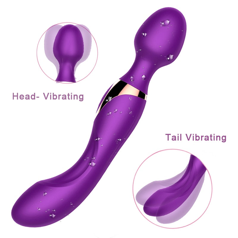 New AV Magic Wand G Spot Massager. USB Charge Big Stick Vibrators for Women Female Sexy Clit Vibrator Adult Sex Toys for Woman - buysextoyth