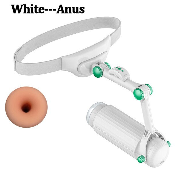 New Automatic Telescopic Wearable Male Masturbator Adjustable Articulate Arm Oral Anal Sex Machine Sex Toys for Men Masturbation - buysextoyth