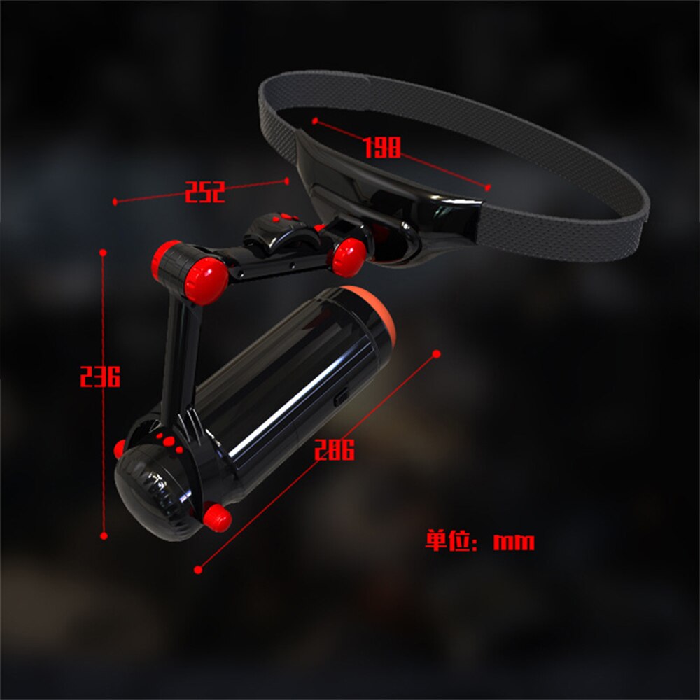 New Automatic Telescopic Wearable Male Masturbator Adjustable Articulate Arm Oral Anal Sex Machine Sex Toys for Men Masturbation - buysextoyth