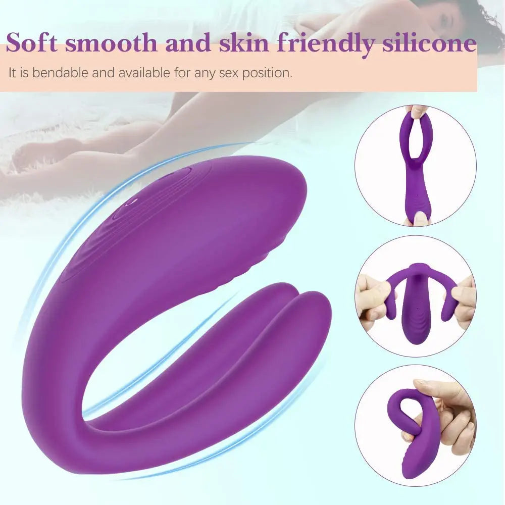 New Couple Vibrator Sex Toys 3 Motor Couple Vibrators 25M Remote Control Dildo Anal Vibrator Stimulator for Couples and Women - buysextoyth