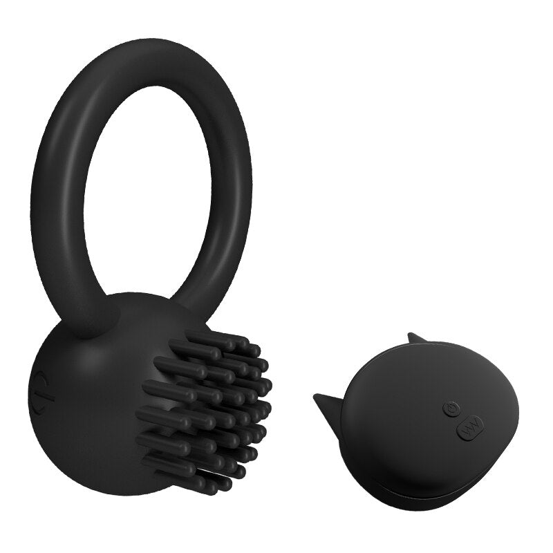 New Couples Delay Ejaculation Penis Vibrator with Double Cock Ring Nipples Massager Adult Sex Toys for Men Clitoris Stimulator - buysextoyth