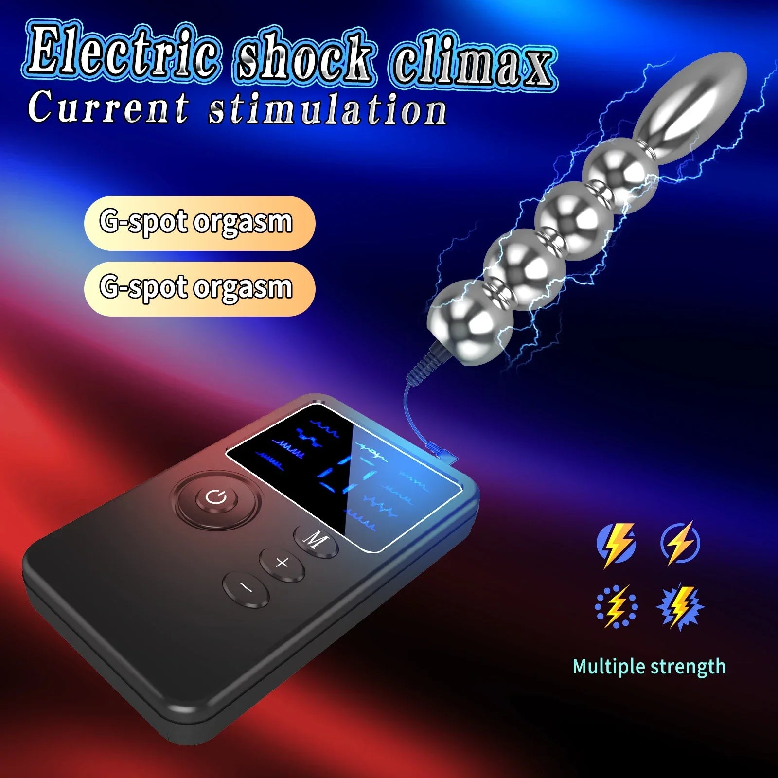 New Dual Output Electric Shock Host Electrosex Electroshock Anal Butt Plug . Electrostimulator Anal Bdsm Adult Sex Toys . E-stim - buysextoyth